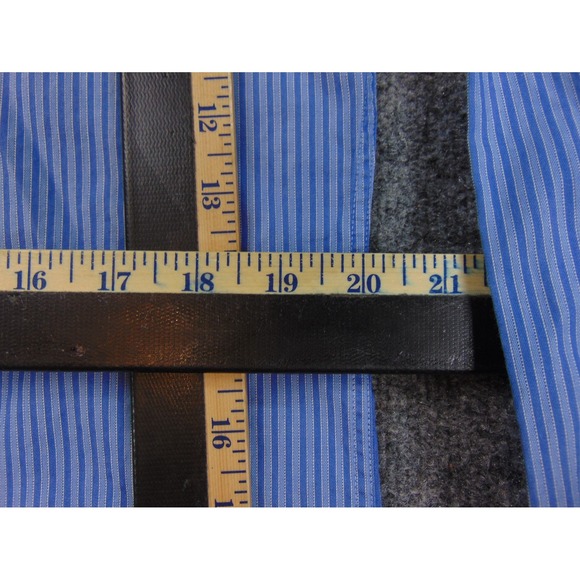 Vince Camuto Shirt Mens 15.5x32/33 Modern Fit Blue Stripe Dress Casual - Picture 6 of 12